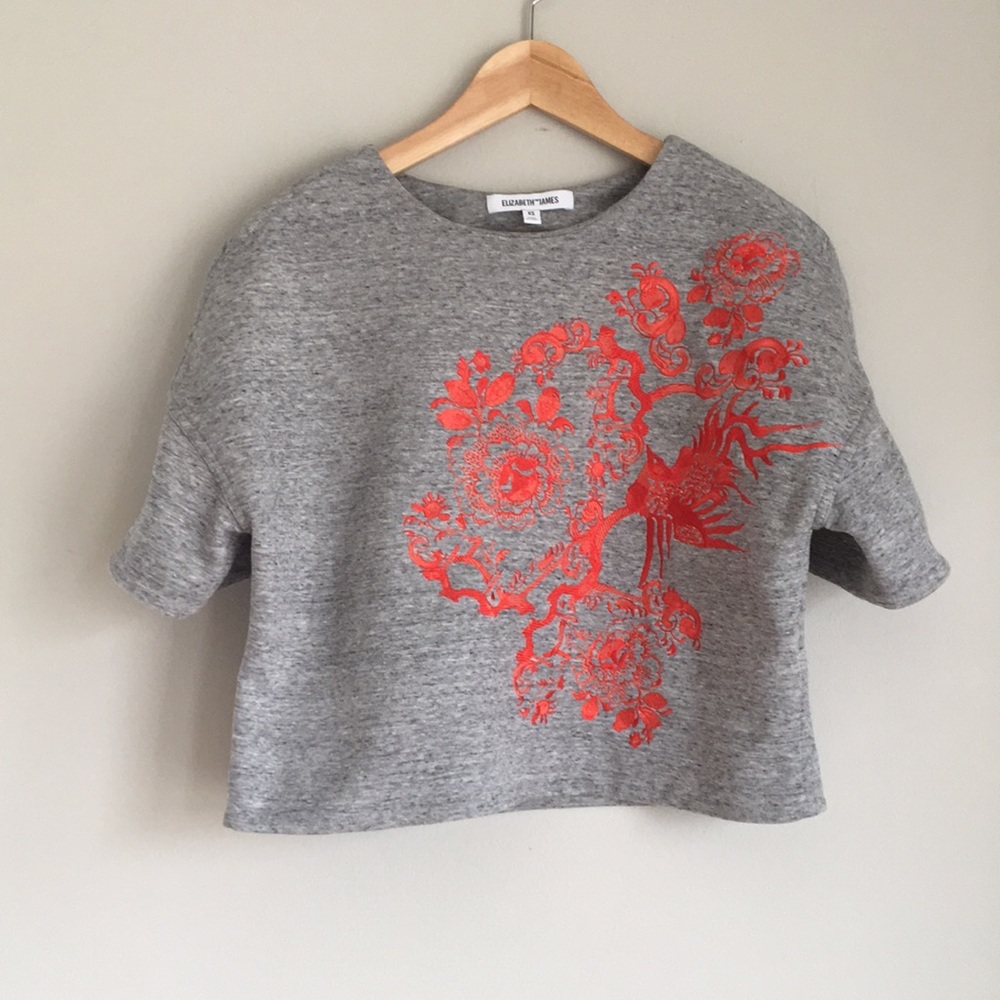 Elizabeth and James | Size XS Grey with red